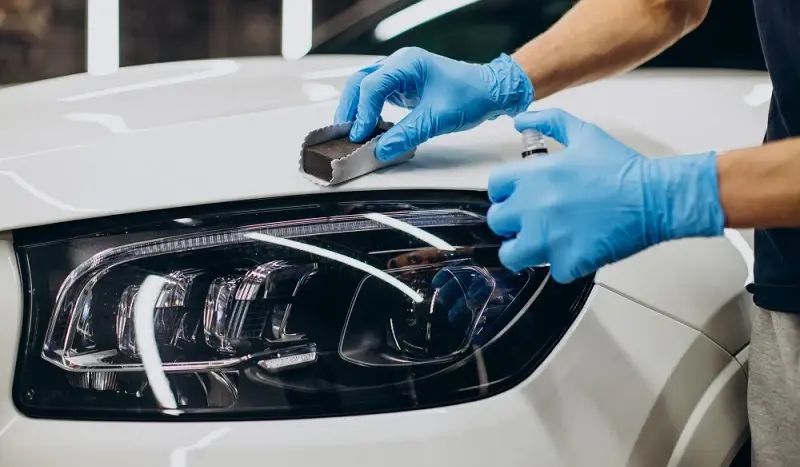 Applying ceramic coating